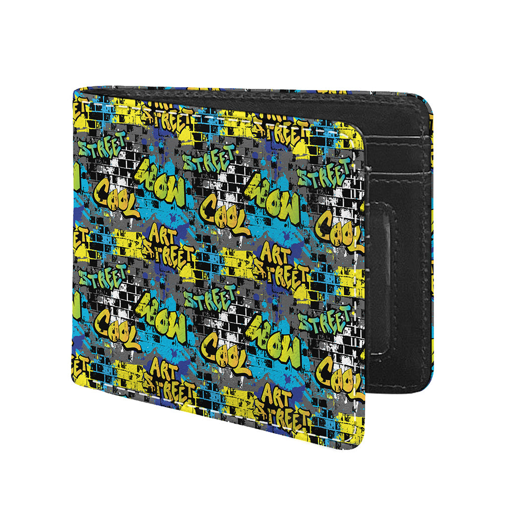 Graffiti Wall Print Bifold Wallet