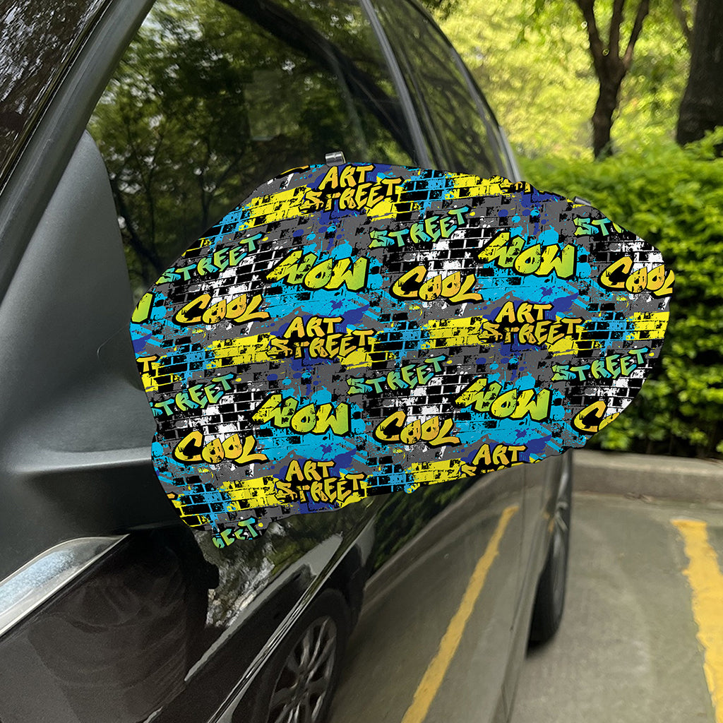 Graffiti Wall Print Car Side Mirror Covers