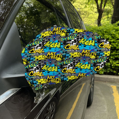 Graffiti Wall Print Car Side Mirror Covers