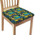 Graffiti Wall Print Chair Cushion Cover