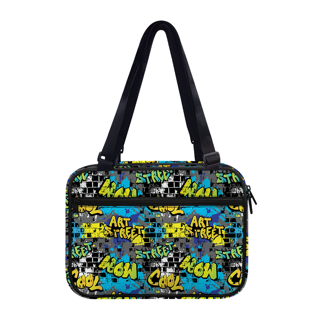 Graffiti Wall Print Double Strap Bible Bag