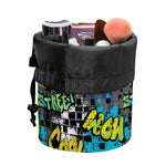 Graffiti Wall Print Drawstring Makeup Bag