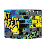 Graffiti Wall Print Drum Lamp Shade