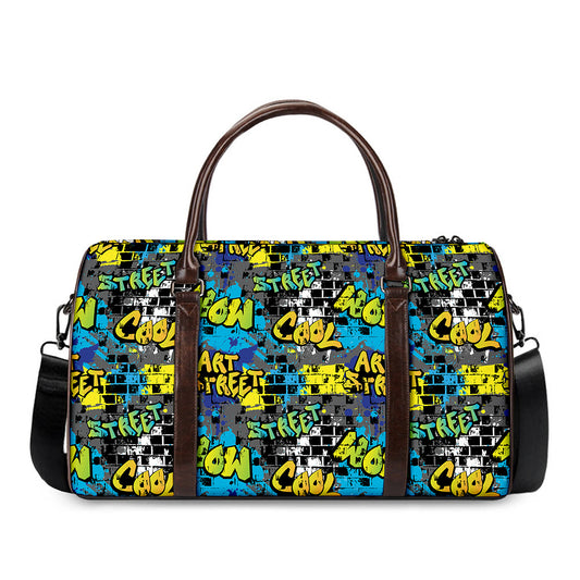 Graffiti Wall Print Duffle Bag