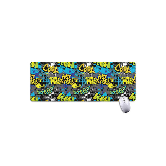 Graffiti Wall Print Extended Mouse Pad