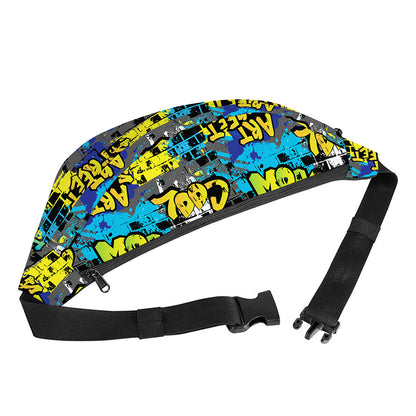 Graffiti Wall Print Fanny Pack