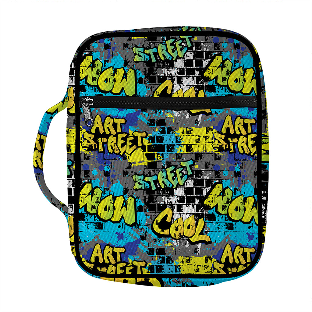 Graffiti Wall Print Front Pocket Bible Bag