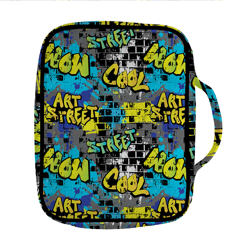 Graffiti Wall Print Front Pocket Bible Bag
