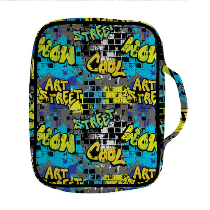 Graffiti Wall Print Front Pocket Bible Bag