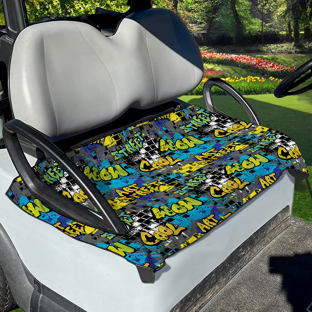 Graffiti Wall Print Golf Cart Seat Cover