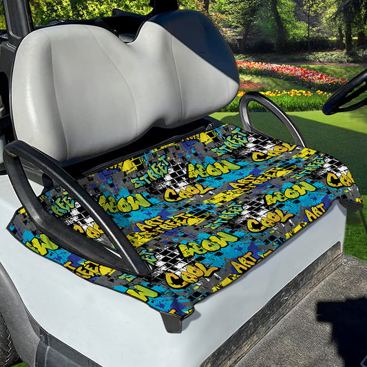 Graffiti Wall Print Golf Cart Seat Cover