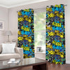 Graffiti Wall Print Grommet Curtains