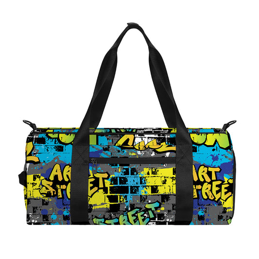 Graffiti Wall Print Gym Bag