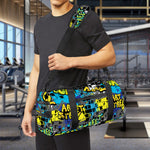 Graffiti Wall Print Gym Bag