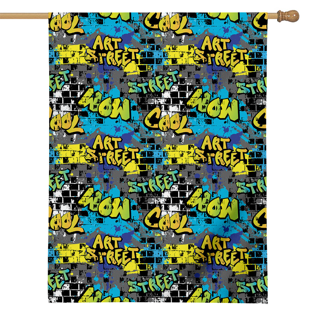 Graffiti Wall Print House Flag