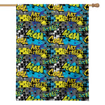 Graffiti Wall Print House Flag