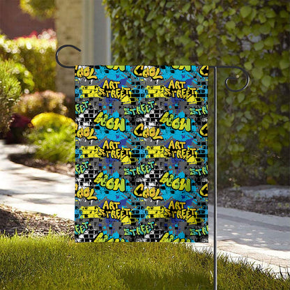 Graffiti Wall Print House Flag