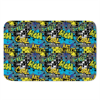 Graffiti Wall Print Indoor Door Mat