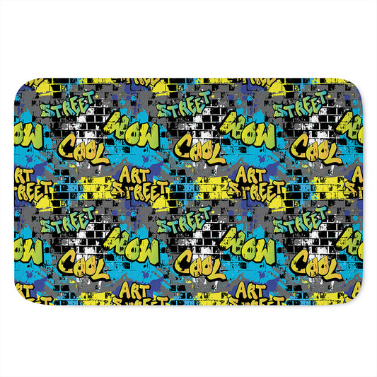 Graffiti Wall Print Indoor Door Mat