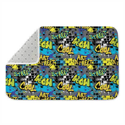 Graffiti Wall Print Indoor Door Mat
