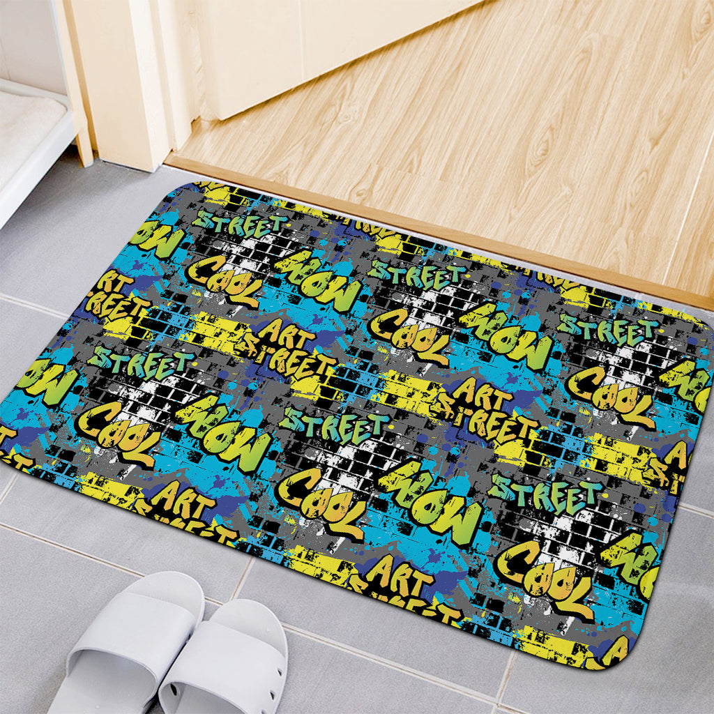 Graffiti Wall Print Indoor Door Mat