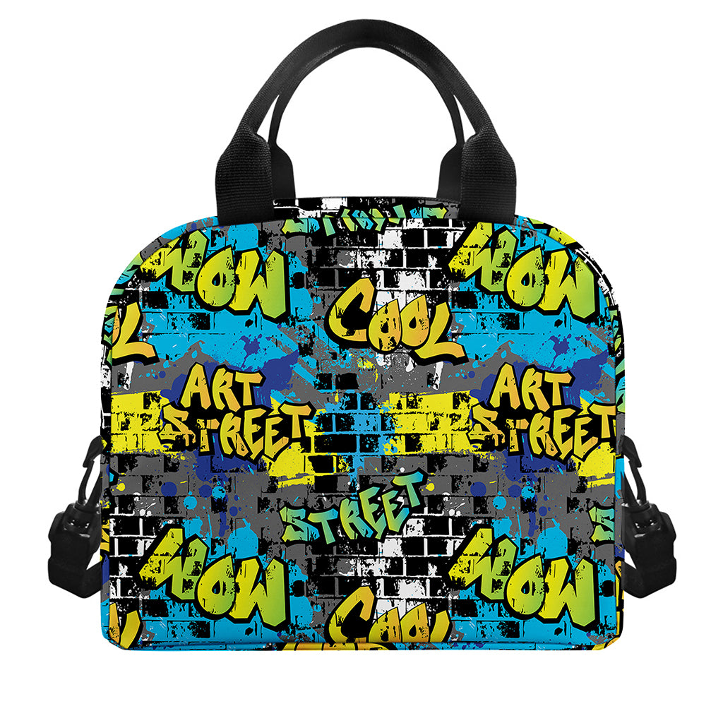 Graffiti Wall Print Insulated Lunch Bag