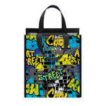 Graffiti Wall Print Insulated Lunch Tote