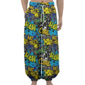 Graffiti Wall Print Lantern Pants