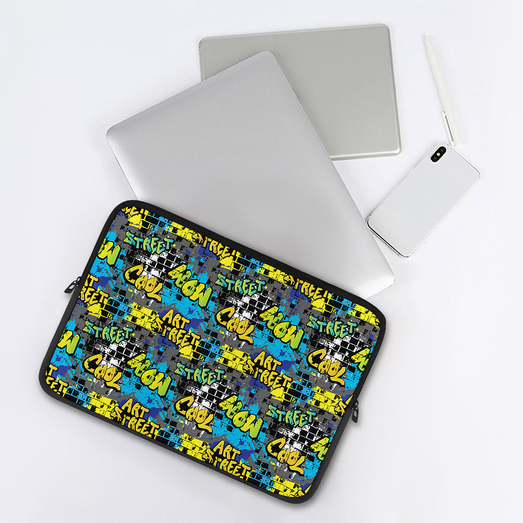 Graffiti Wall Print Laptop Sleeve