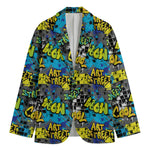 Graffiti Wall Print Men's Blazer