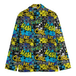 Graffiti Wall Print Men's Blazer