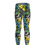 Graffiti Wall Print Men's leggings