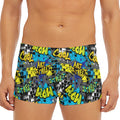 Graffiti Wall Print Men's Short Boxer Briefs