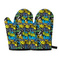 Graffiti Wall Print Oven Mitts