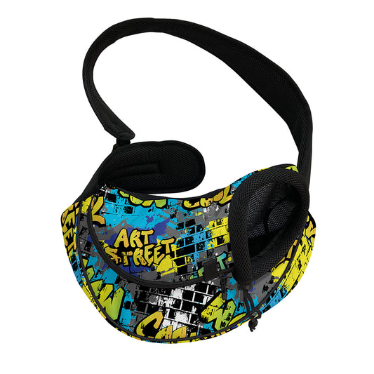Graffiti Wall Print Pet Sling Carrier