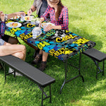Graffiti Wall Print Picnic Table Cover