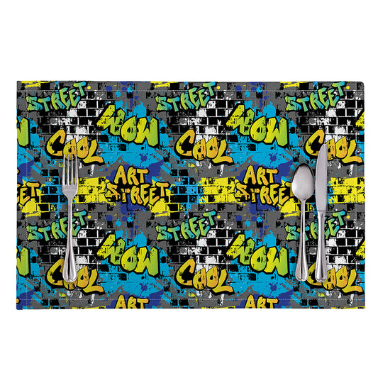 Graffiti Wall Print Placemat