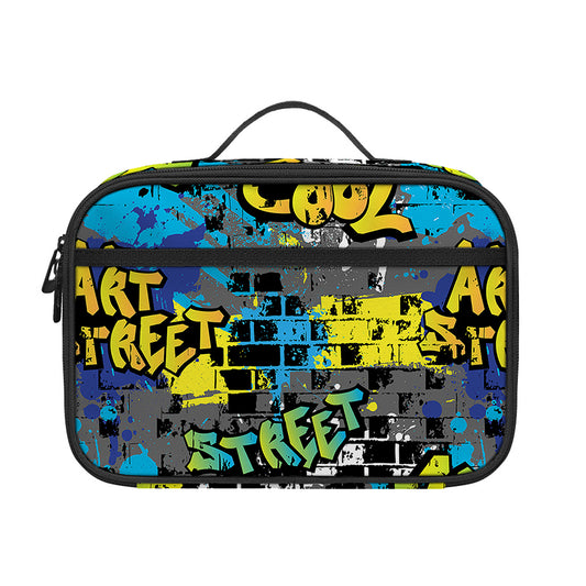 Graffiti Wall Print Portable Lunch Bag