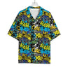 Graffiti Wall Print Rayon Hawaiian Shirt