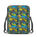 Graffiti Wall Print Rectangular Crossbody Bag