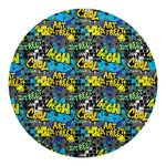 Graffiti Wall Print Round Blanket