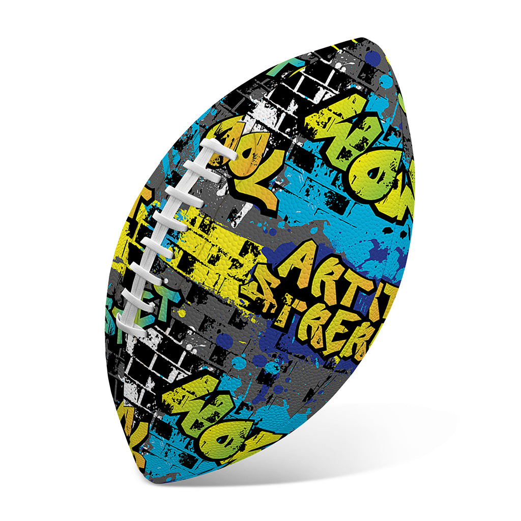 Graffiti Wall Print Rugby Ball