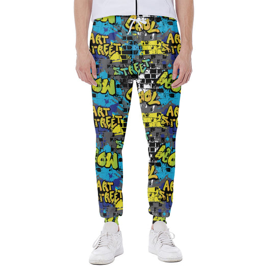 Graffiti Wall Print Scuba Joggers