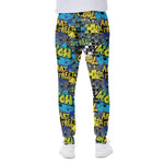 Graffiti Wall Print Scuba Joggers