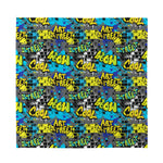 Graffiti Wall Print Silk Bandana