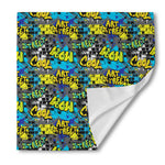 Graffiti Wall Print Silk Bandana