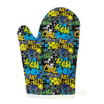 Graffiti Wall Print Single Oven Mitt