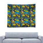 Graffiti Wall Print Tapestry