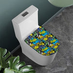 Graffiti Wall Print Toilet Lid Cover