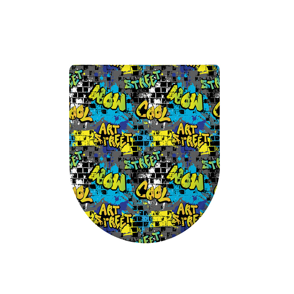 Graffiti Wall Print Toilet Lid Cover